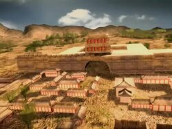 Animation of the architecture and building process of Shanhaiguan Pass in China. Stock Footage