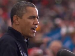 Barack Obama Addresses Campaign Rally in Madison News Clip