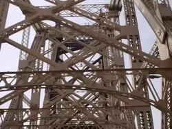 MS POV Shot of Queensborough Bridge / New York, United States Stock Footage