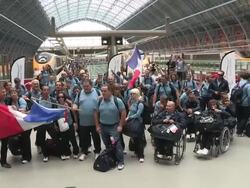 French Paralympic Team Stock Footage