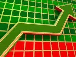 (Loop) UP Graph Stock Footage