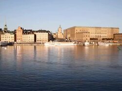 Stockholm Royal Palace Stock Footage