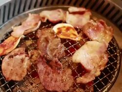 Grilled meat. Stock Footage