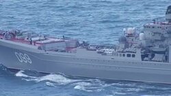 Russian Fleet travel through English Channel News Clip