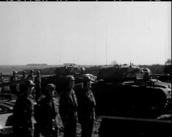 US ARMY CHIEF SEES ARMY CO-OPERATION - NO SOUND- News Clip