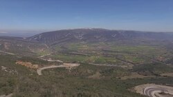 Spain, Burgos, Las Merindades. Southern access through La Mazorra narrow Stock Footage