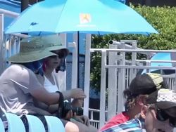 Australian Open spectators coping with extreme heat News Clip