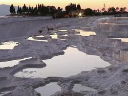 Pamukkale (Cotton Castle) Stock Footage