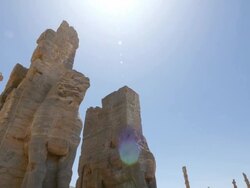 MS PAN View of Persepolis, World Heritage / Shiraz, Fars Province, Iran  Stock Footage