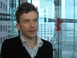 INTERVIEW: Leon Ford on being the writer and director and the creative freddom of doing his own film at the 61st Berlin Film Festival: Griff The Invisible Interviews at Berlin . (Footage by WireImage Video/GettyImages) Stock Footage