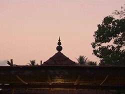 Tilt Down Reveal Shot Ananthapuram Temple Kerala India Stock Footage
