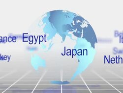 Countries Names Stock Footage
