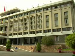 PAN MS Reunification Palace, formerly Independence Palace / Ho Chi Minh City, Vietnam Stock Footage
