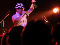 HipHop, Two MC on stage Stock Footage