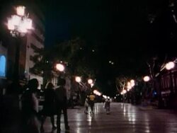 Havana Boulevard at Night Stock Footage