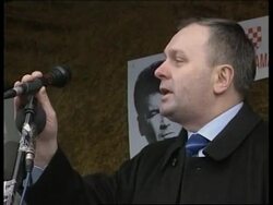 BOSNIA: BOSNIAN CROATS PROTEST News Clip