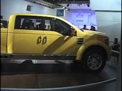 2002 Ford Mighty F-350 Tonka concept truck Stock Footage
