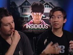 INTERVIEW James Wan and Leigh Whannell on key elements of a horror movie Stock Footage