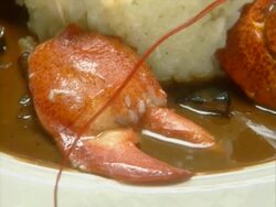 A complete lobster dinner Stock Footage