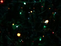 Blinking Christmas Lights , Blurred Stock Footage