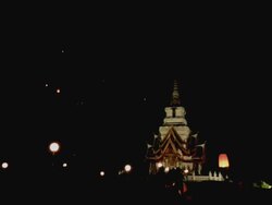 floating lantern Stock Footage