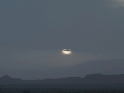 A mysterious looking sunset, as the glow shines through in the final hour of the day. Stock Footage