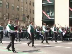 St. Patrick's Day Parade Stock Footage