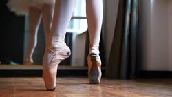 Balerina practicing Stock Footage