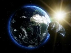 MS Shot of Meteor falling to earth / Bergen, Hordaland, Norway Stock Footage