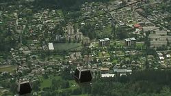 Chamonix with paragliders and cable cars News Clip