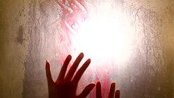 Spooky hand (shadows) Stock Footage