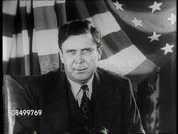 Wendell Willkie Speaks Against Partisan Politics In Concession Speech Broadcast, Pt 1 News Clip