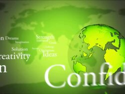 Lopping Motivating Business Words Stock Footage