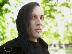 Young adult staring to the camera Stock Footage