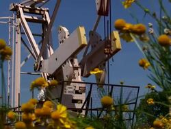 Methane Gas Well Pump Stock Footage