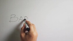 Hand writing title 'Barcelona'on white board Stock Footage