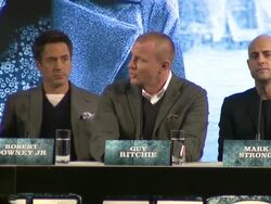 Sherlock Holmes Press Conference Stock Footage