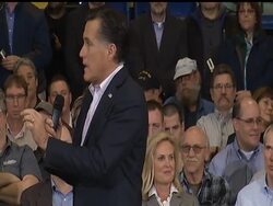 Just hours before their Super Tuesday showdown, Mitt Romney and Rick Santorum strained for an edge in Ohio and braced for the 10 primaries and caucuses likely to redefine the race for the Republican presidential nomination. News Clip