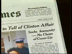 USA: WASHINGTON: PRESIDENT CLINTON SEX SCANDAL (4) News Clip