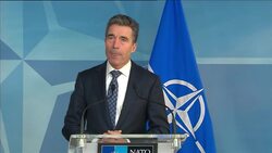 Fogh Rasmussen assures Yatsenyuk of NATO's support News Clip