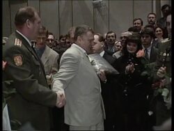 RUSSIA: ULTRA-NATIONALIST POLITICIAN VLADIMIR ZHIRINOVSKY IS STAR OF FILM News Clip