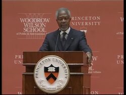 Kofi Annan speech on nuclear proliferation News Clip