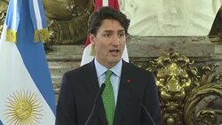 CLEAN : Justin Trudeau will work with the US president whoever that is News Clip