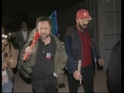 Human shields set up base at water plant News Clip