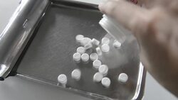 Counting medicine Stock Footage