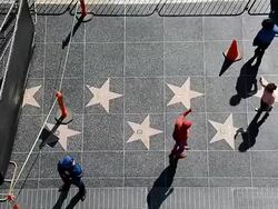 Scenes From Hollywood Boulevard, California Stock Footage