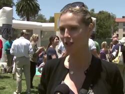 EVENT CAPSULE REPORTER/CHYRON: 20th Anniversary A Time For Heroes Celebrity Carnival Sponsored By Disney, Los Angeles, CA, United States, 06/07/09 Stock Footage