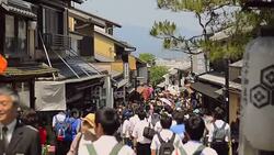 Kiyomizu-dera Temple in Kyoto Stock Footage