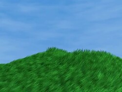 3d grass air animation(HD25p) Stock Footage