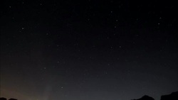 Stars streak across the night sky. Stock Footage